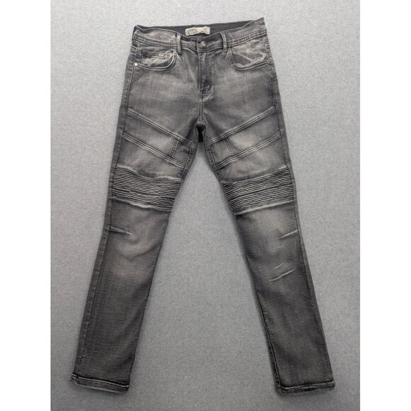 Trestles Supply Co Jeans Mens 16 Moto Stretch Skinny Biker Denim Pants 2023 - Picture 1 of 16